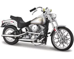 Maisto Harley-Davidson Fxst - Modelauto - Schaal 1:18 - Zilver/Goud