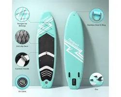 Fbsport Opblaasbare SUP Board Graffiti Yellow - Compleet met Pomp & Peddel