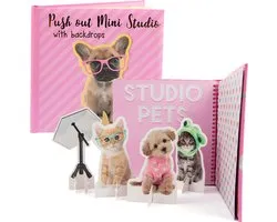 Studio Pets® Push Out Mini Studio – knutselset met dieren en achtergronden voor kinderen