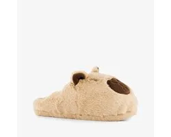 Thu!s dames instap pantoffels capibara - Beige - Sloffen - Maat 38/39