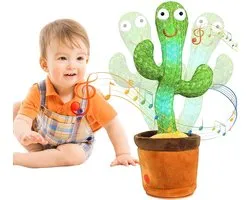 Dansende cactus - Bekend van TikTok - Dancing cactus - Zingende cactus - Speelgoed met geluid - interactief speelgoed