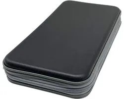 Purepeak CD Hoes Opbergmap - DVD Hoesjes Case - Opslag voor 96 CD's - Auto Map - Zwart