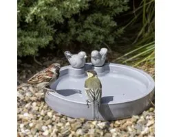 CJ Wildlife Vogeldrinkschaal voor Tuinvogels - Thunersee - Vorstbestendige Waterschaal - Vogelbad voor Buiten - Drinkschaal - Volledig Biologisch Afbreekbaar