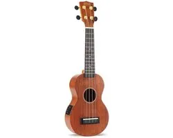 Java Series Soprano Electro Ukulele - Trans Brown