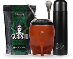 EquisMate Classic Yerba Mate Cimarron Cup - Thermo Flask - Bombilla - Yerba