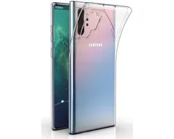 Transparant Dun TPU Hoesje Geschikt voor Samsung Galaxy Note 10 Plus | Back Cover | Lichtgewicht | Ultra Dun Hoesje | Flexibel | Zacht TPU | Doorzichtig