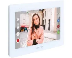 Interphone vidéo mains libres CAME entièrement tactile pour système X1, écran tactile TFT 7˝, équipé de Wi-Fi et d'une interface utilisateur graphique, couleur Wit