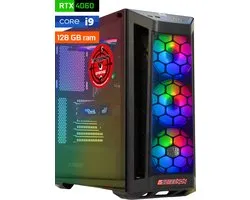 ScreenON - Game Computer / Gaming PC - Intel Core i9 - 4TB M.2 SSD - 128GB RAM - RTX 4060 - Game PC TX46292 - Windows 11