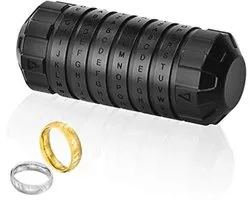 Da Vinci Code Mini Cryptex Puzzel met Verborgen Compartimenten - Origineel Verjaardagscadeau en Mysterieuze Geschenkdoos