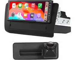7 ''AHD Multimedia GPS Sat Navigatie Navigator Canbus RDS/FM DIN SWC speler Stereo CarPlay Android Autoradio+Achteruitrijcamera Parkeersysteem Compatibel met Audi Q3 A1 8X 8U/8U1035670D 8XA035193A