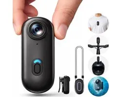 Seltrix® - Mini action camera - Body camera - Fiets camera - Ski camera - Thumb camera - Voetbal camera - POV camera - Inclusief uitgebreide accessoires
