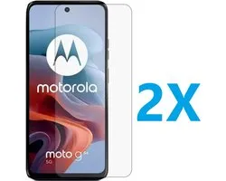 Screenprotector Glas - Tempered Glass Screen Protector Geschikt voor: Motorola Moto G34 / G34 5G - 2x