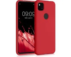 Étui pour téléphone kwmobile pour Google Pixel 4a - Étui pour smartphone - Coque arrière en rouge rococo