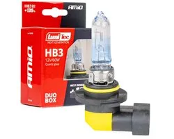 Ampoules halogènes LumiTec Next Gen HB3 (9005) 12 V 60 W +135 % de puissance lumineuse – Set DUO pour phares de voiture, homologué ECE