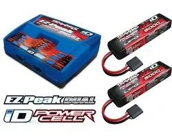 Traxxas 6S Combo Pack ID Duo Charger & 2X 11,1 5000 LiPo batterijen
