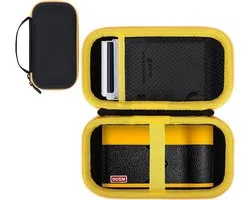 Harde Hoes Compatibel met KODAK Mini 2 Era 4PASS / Shot 2 ERA 4PASS 2-in-1 Instant Camera en Draagbare Fotoprinter (Zwart + Geel)