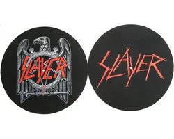 Slayer Eagle Scratched Logo Slipmat - Set van 2