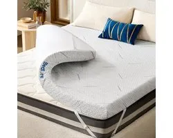 BEDLORE Mattress Protector 140 x 200 cm, Thickness 7.5 cm, Memory Foam H2 - ShopVlot