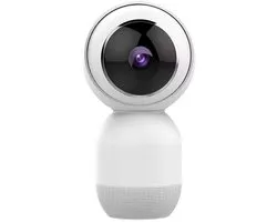 Qnect IP Binnencamera - Full HD, Pan-Tilt-Zoom, Nachtzicht, en Bewegingsdetectie - Wit