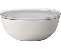 Mepal serveerschaal met deksel Silueta - 5000 ml - Saladeschaal - Nordic white