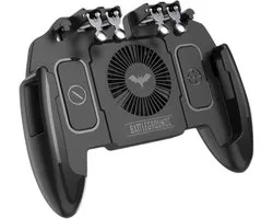 Universele Smartphone Controller - Joystick - Geschikt voor Fortnite - Voor PUBG Gamepad - Met Standaard & Koelventilator - Zwart
