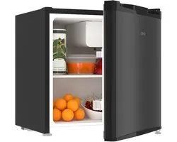 CHiQ CSD46D4D - Mini koelkast - Minibar - 46 Liter - Energieklasse D - 39 dB- Zwart - Mini Koelkasten - 12 jaar garantie op compressor
