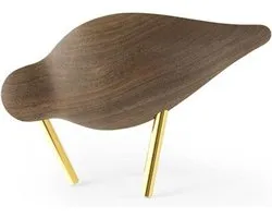 Normann Copenhagen Shorebird Vogel Decoratie Small Walnoot Messing