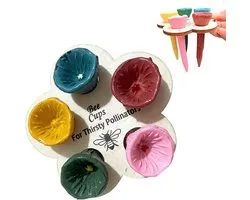 Bijen drinkcups - bloemvormig bijendrinkstations - Insectendrinkbakken - Bijenbekers - drinkstation voor bestuivers voor buiten - Hars - voor wilde bijen en insecten