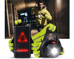 Nevolis Running Light with Reflectors LED Chest Light USB Rechargeable Waterproof for Running Jogging Fishing Camping Lumen 500 Adjustable 90° .
