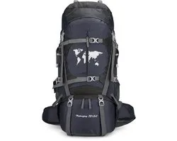 Trekking Rugzak 70+5L – Grote Backpack voor Reizen, Hiken & Backpacken – Ergonomisch, Ademend & Waterafstotend