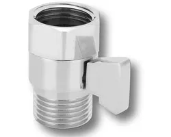 Store_9 - In Line Water Stopkraan - Douchekop Flow Control - Waterbesparend - G1/2in - Koper - Douche Supply - Geschikt voor elke douche - Compacte...