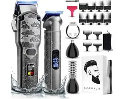 Professionele Draadloze 5-in-1 Tondeuse - Sansbeauté - Tondeuse Mannen Hoofdhaar - Cheveux Haar - Haartrimmer - Kapper Haar Machine - Haartondeuse - Trimmer Baard - Barbe Hair Clipper - Kapper Buddha Trimmer - Barber Set - Kappersset