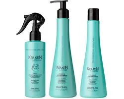 Phytorelax Keratin Volume Set Voordeelverpakking – Volume Shampoo + Conditioner + Fullness Spray – Voor Fijn & Slap Haar – Samen 700ml