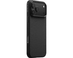 PITAKA Aramid UltraGuard - Hoesje Geschikt voor Apple iPhone 17 Pro Max - Compatibel met MagSafe - Aramidevezel 600D - MIL-STD-810H - Back Cover Zwart