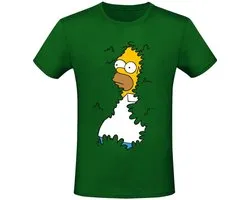 The Simpsons Homer Heren T-shirt - groen - M