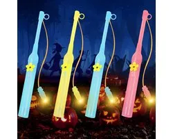 Shinybox Lantern Rod, 4 Piece Lantern Pole with LED for St Martin, Children's Lantern Poles, Electronic LED Lantern - ShopVlot