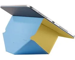 Étui MOFT Compatible avec iPad Mini 6 / 7 - Dynamic Folio Book Case - Housse de protection magnétique avec support - Plus de 20 angles de vision - Cuir végétalien MOVAS - Veille/Réveil - Bleu Jaune