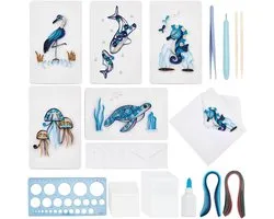 Papier Quilling Kit - Kaarten Maken - Hobby Knutselen - Incl. Instructies - 20 Sets - Meerdere Kleuren