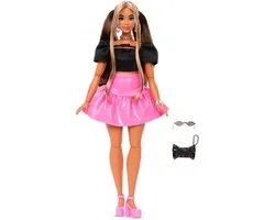 Barbie Deluxe Stijl Pop - Met roze vinyl Barbiecore-rok - Modepop