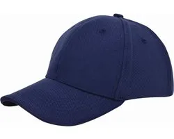 Benza luxe canvas sandwich Baseballcap - Pet - Donkerblauw