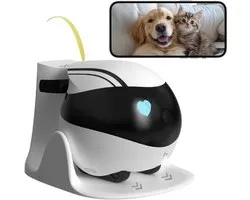 Caméra de surveillance domestique sans fil - Robot mobile pour animaux de compagnie - Détection de mouvement IA - Audio bidirectionnel - Caméra anti-chute - Auto-chargement - Télécommande par application