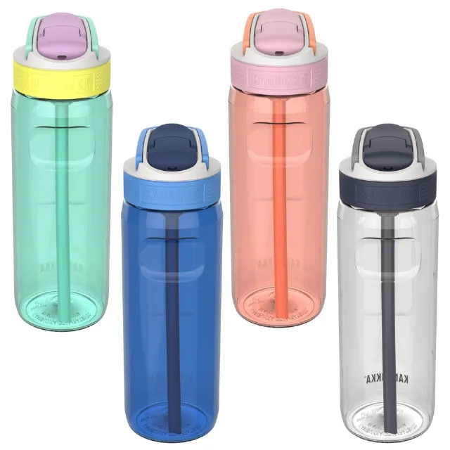 Kambukka Lagoon 750 ml Wasserflasche mit integriertem Strohhalm, auslaufsicher