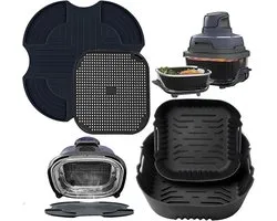 Airfryer Accessoireset voor Ninja CRISPi - Siliconen Vormen, Mat en Spatbescherming