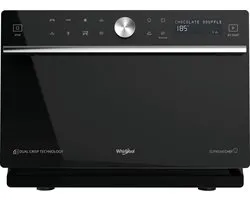 Whirlpool Supreme Chef MWSC 9133 SB, Comptoir, Micro-onde combiné, 33 L, 1000 W, Rotatif, Tactile, Noir, Argent