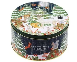 Farmhouse Biscuits - Biscuits de Noël - Woodland Scene - Boîte de Noël - Pour sous le sapin de Noël - Cadeau de Noël