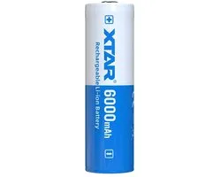 Batterie lithium-ion rechargeable protégée 21700 - 6 000 mAh avec bouton sur le dessus