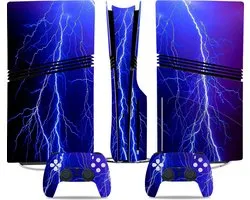 PS5 Pro Disc Edition Console Skins - Thunder (Let op, alleen geschikt voor PlayStation 5 Pro Disc Edition) - 1 console skin + 2 controller skins