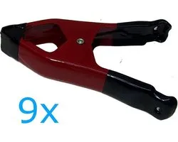 9X Marktklem lijmklem zeilklem klem clam 15,5 cm spanwijdte 6 cm