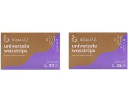 BRAUZZ Wasstrips Lavendel Bundel - 2 stuks - (64 wasbeurten) ECO - duurzaam
