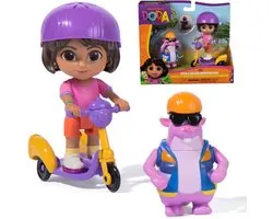Spinmaster Dora - Pack Aventure Course et exploration avec Dora, Tico et un scooter à trois roues, figurines